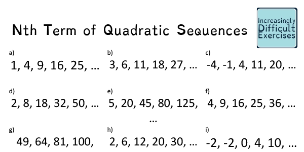 geometric and quadratic sequences